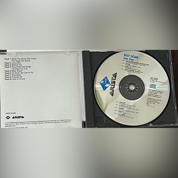 Billy Ocean “Love Zone” CD EUC - Picture 3 of 5